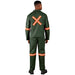 Acid Resistant Polycotton Conti Suit - Reflective Arm Legs & Back - Orange Tape