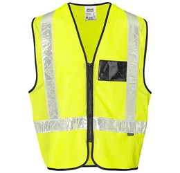 Airport Hi-Viz Reflective Full Zip Vest-