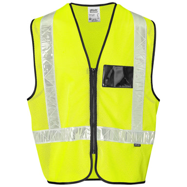 Airport Hi-Viz Reflective Full Zip Vest-2XL-Yellow-Y