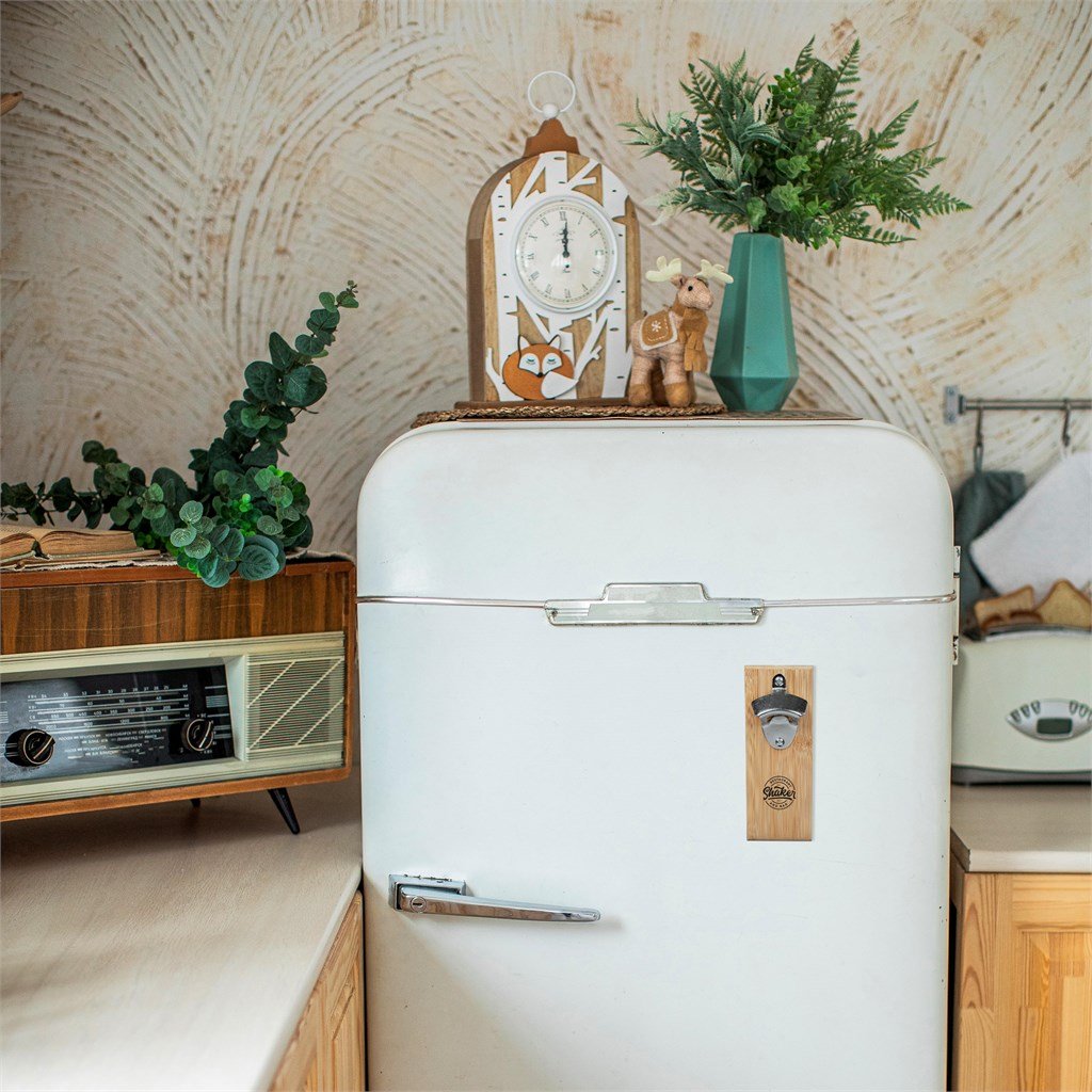 Akeru Bamboo Fridge Bottle Opener NATURAL - Bar Accessories,Bamboo Products,Home and Living