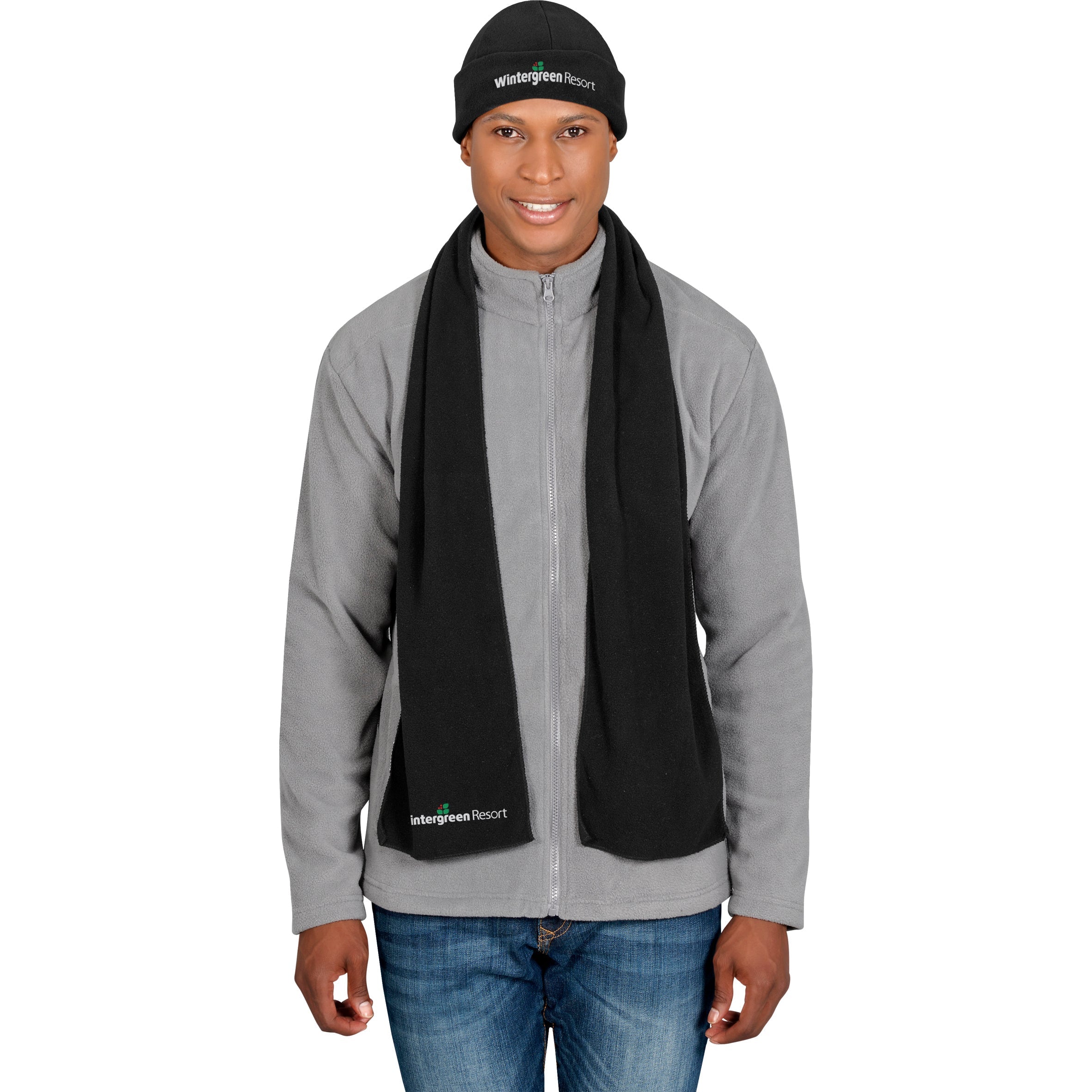 Alaska Fleece Scarf Black / BL - Scarves