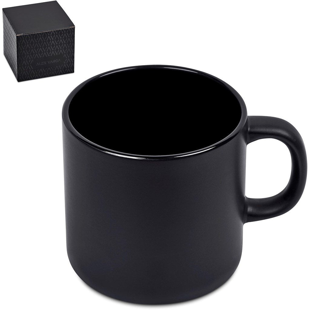 Aletina Ceramic Coffee Mug – 400ml BLACK - Mugs,Drinkware