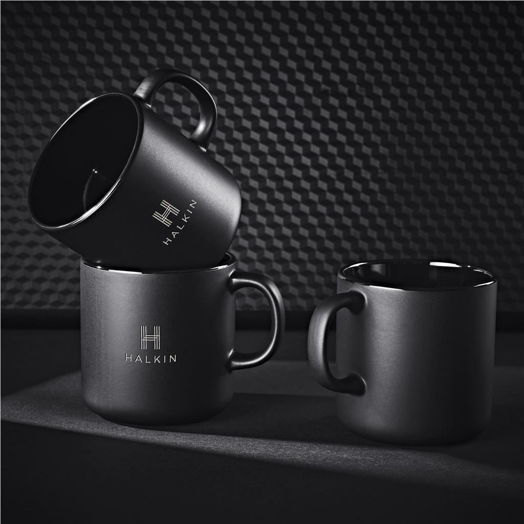 Aletina Ceramic Coffee Mug – 400ml BLACK - Mugs,Drinkware