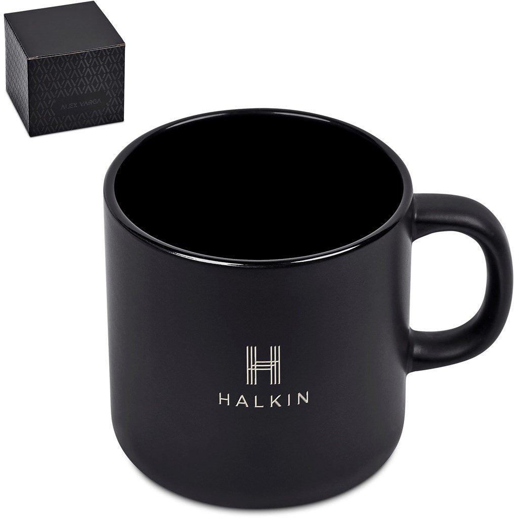 Aletina Ceramic Coffee Mug – 400ml BLACK - Mugs,Drinkware