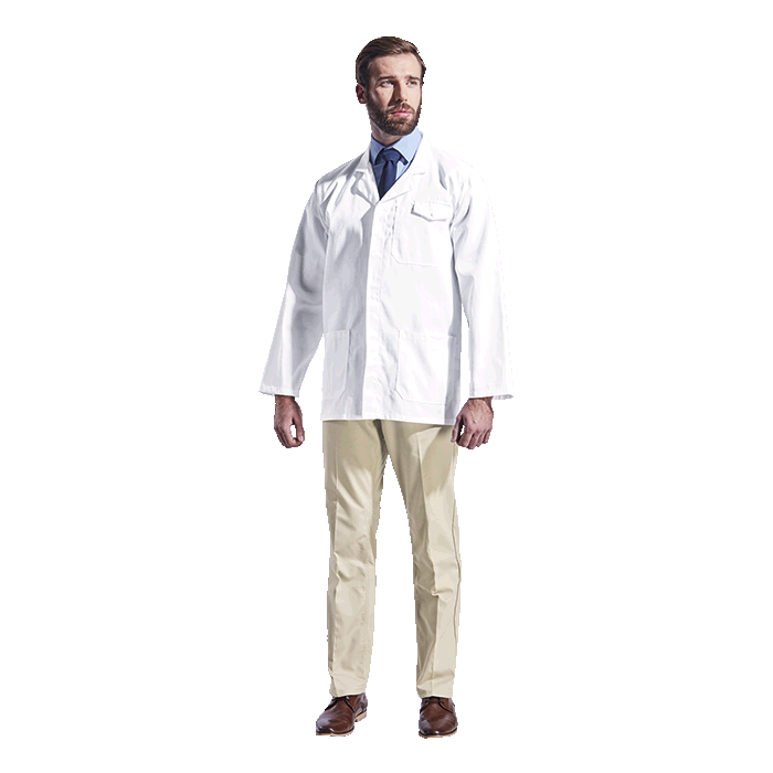 All-Purpose Long Sleeve Laboratory Coat - Protective Outerwear