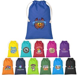 Allsorts Midi Cotton Drawstring Pouch-Gift Bags