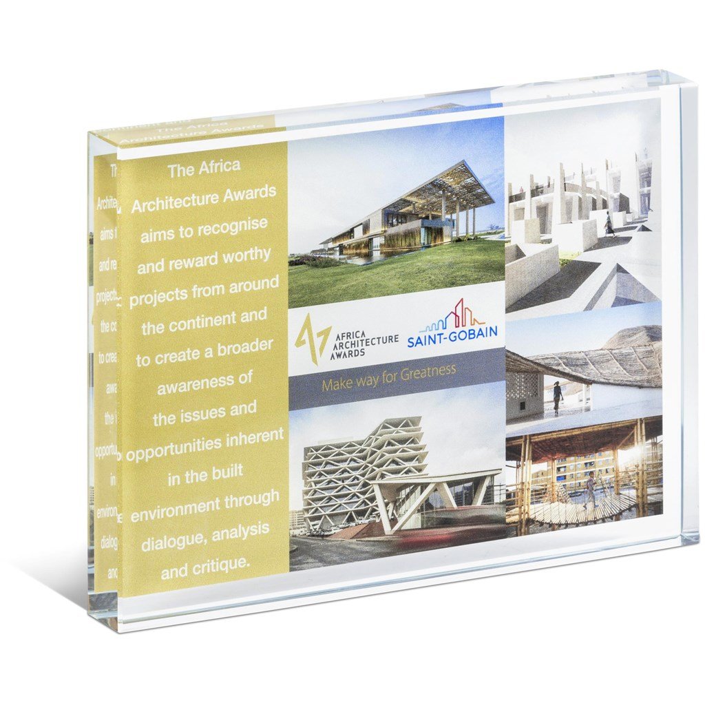 Custom Allstar Glass Award Transparent/Frosted White / T - Trophies