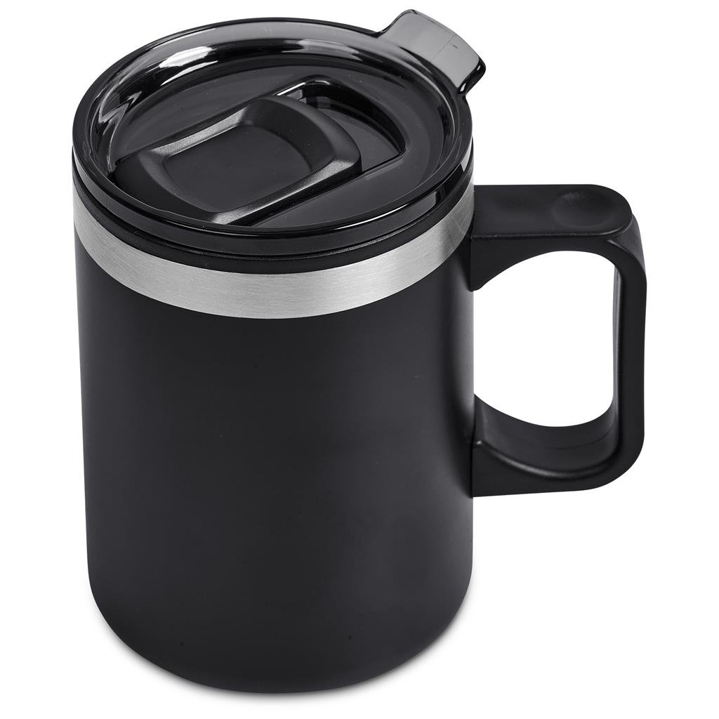 Angelo Stainless Steel & Plastic Double-Wall Mug – 360ml - Travel Mugs and Tumblers,Drinkware