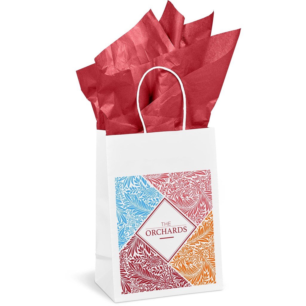 Animated Mini Gift Bag 200gsm Solid White / SW