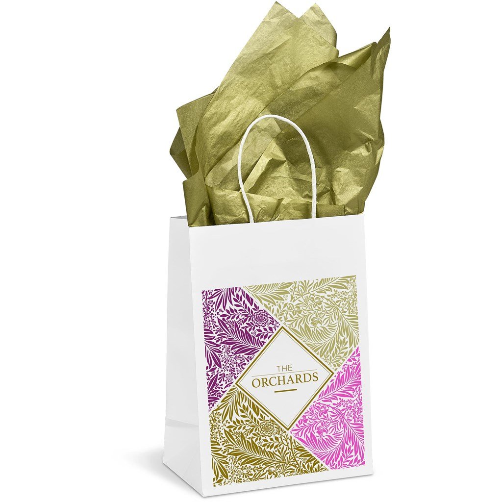 Animated Mini Gift Bag 200gsm Solid White / SW