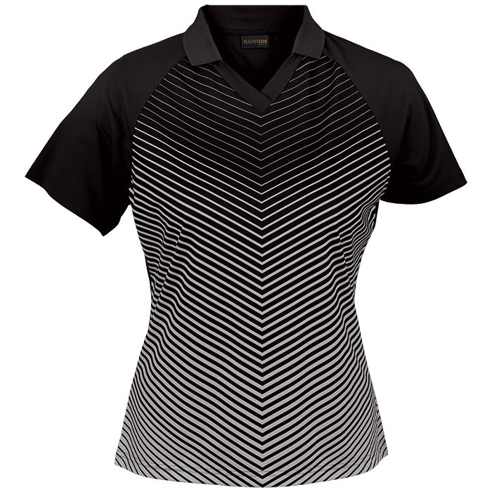 Apollo Golfer Ladies Black/Silver / XS / Last Buy - Golf Shirts