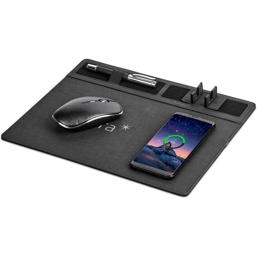 Aramis Wireless Charger Desk Organiser Black / BL