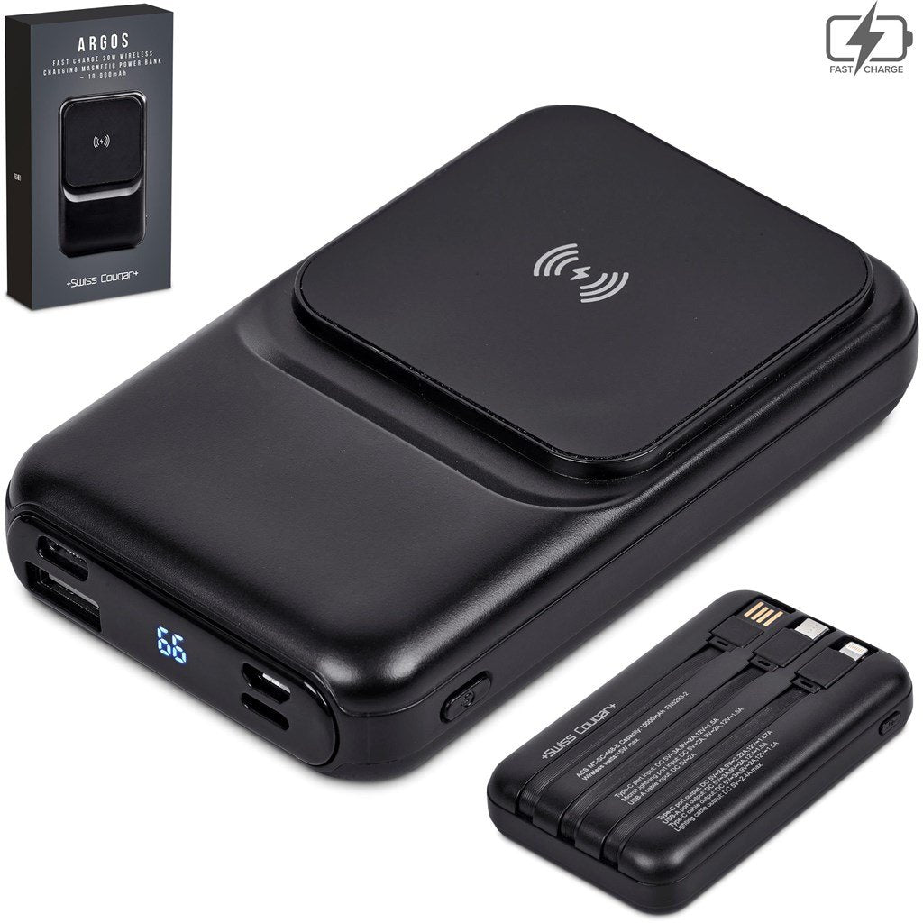 Argos Fast Charge 20W Wireless Charging Magnetic Power Bank -10,000mAh BLACK - Banks,Ideas for Loadshedding,Technology
