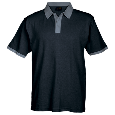 Aspen Golfer Mens Black/Steel Grey / 2XL / Last Buy - Golf Shirts