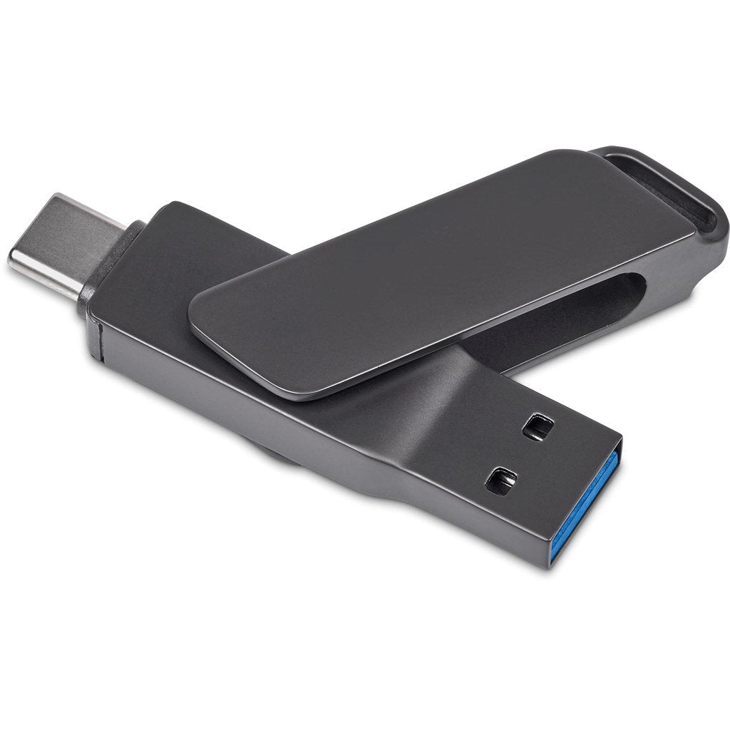 Atraxia Dual Flash Drive – 64GB / Gun Metal / GM