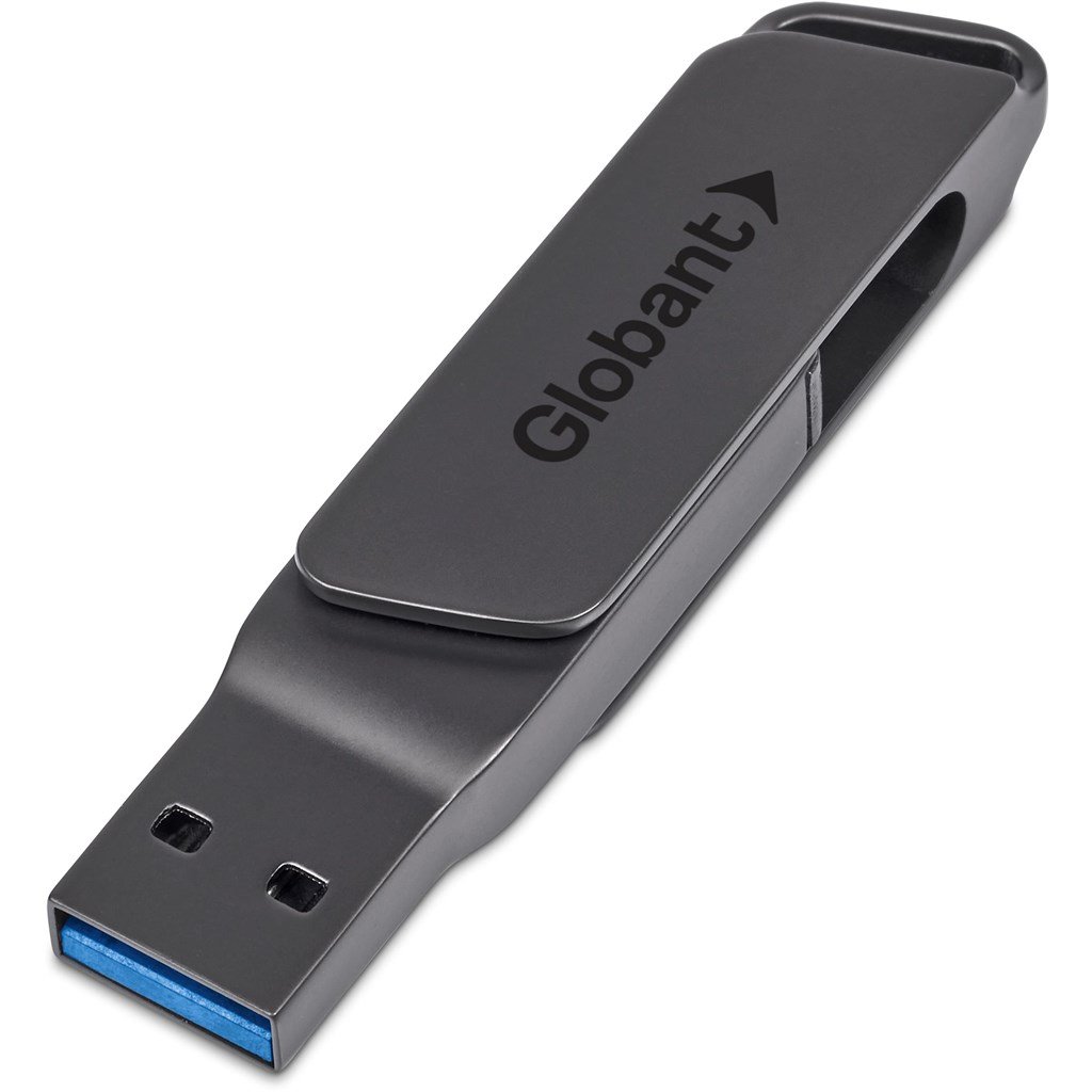 Atraxia Dual Flash Drive – 64GB / Gun Metal / GM
