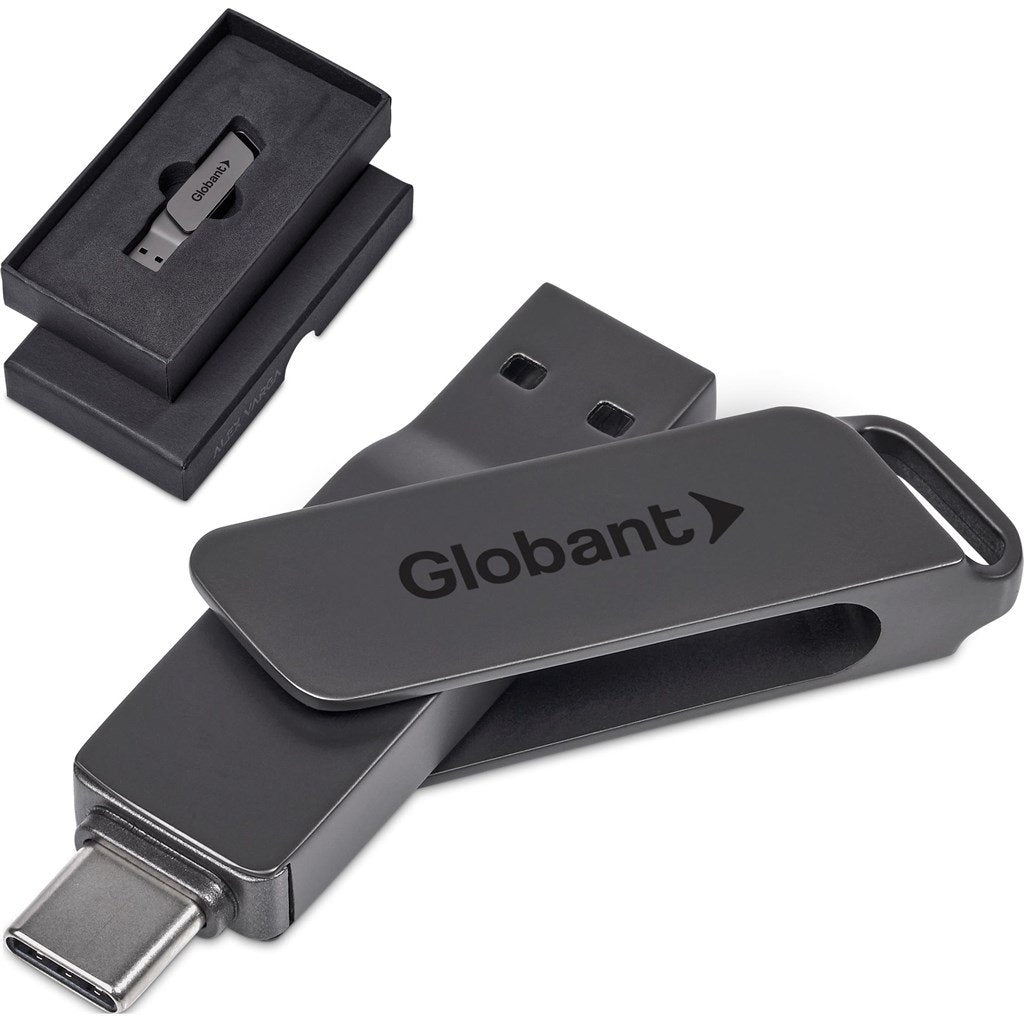 Atraxia Dual Flash Drive – 64GB / Gun Metal / GM