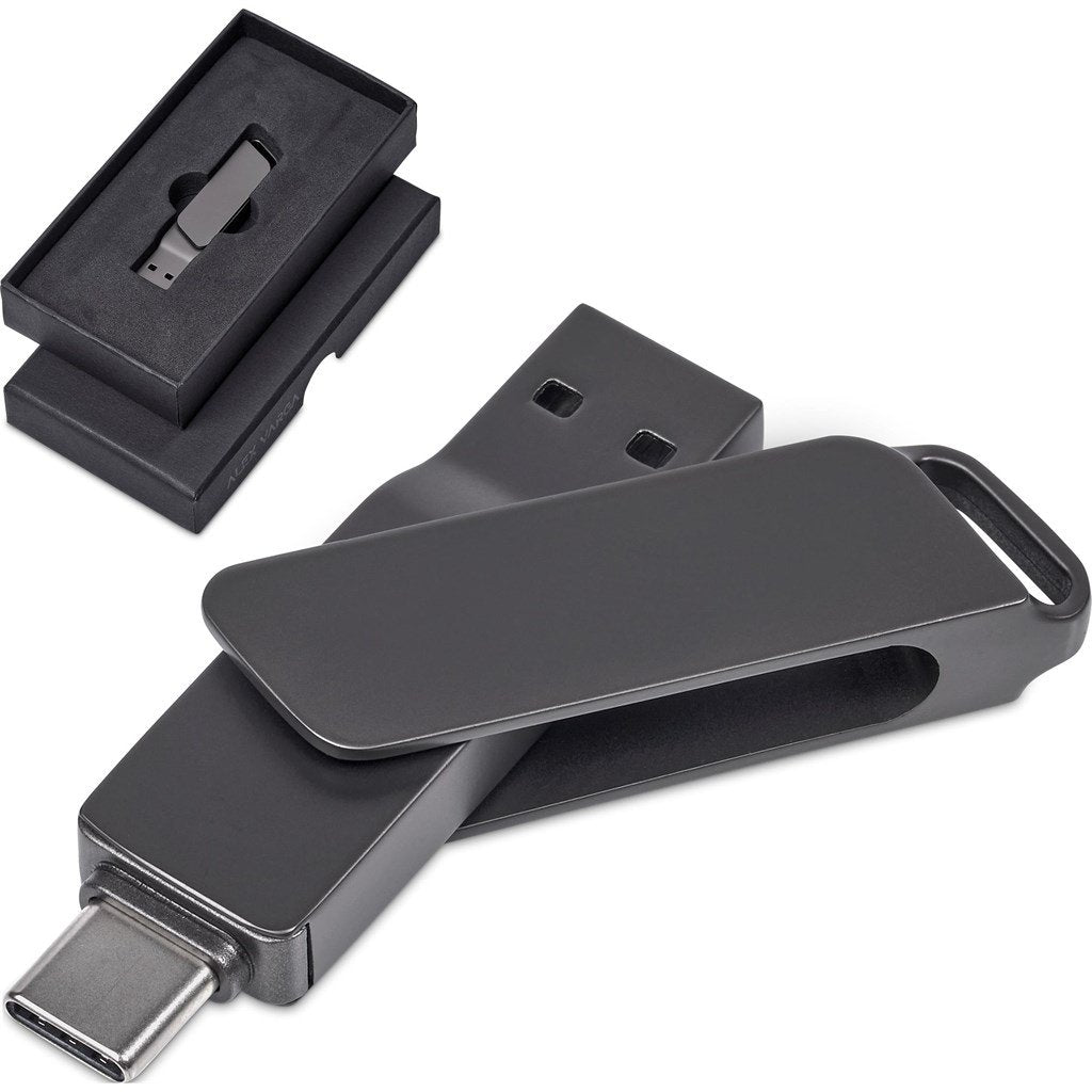 Atraxia Dual Flash Drive – 64GB / Gun Metal / GM