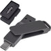 Atraxia Dual Flash Drive – 64GB / Gun Metal / GM