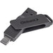 Atraxia Dual Flash Drive – 64GB / Gun Metal / GM