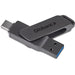 Atraxia Dual Flash Drive – 64GB / Gun Metal / GM