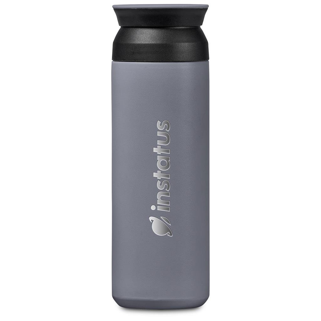 Atria Stainless Steel Vacuum Water Bottle - 480ml GREY - Bottles,Drinkware,Full-Wrap UV Bottles