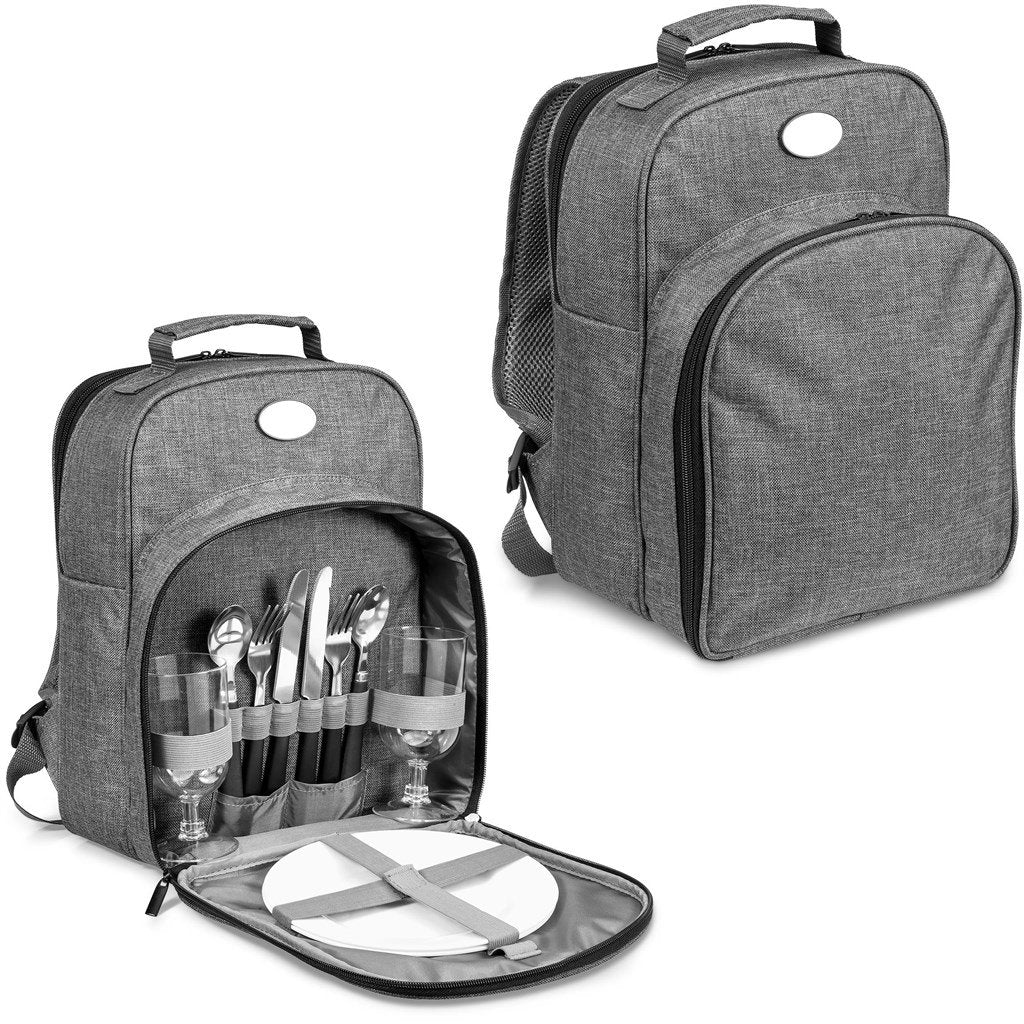 Avenue 2-Person Picnic Backpack Cooler Grey / GY - Baskets