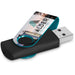 Axis Gyro Black Flash Drive - 16GB / TURQUOISE - Drives,Flash Drives