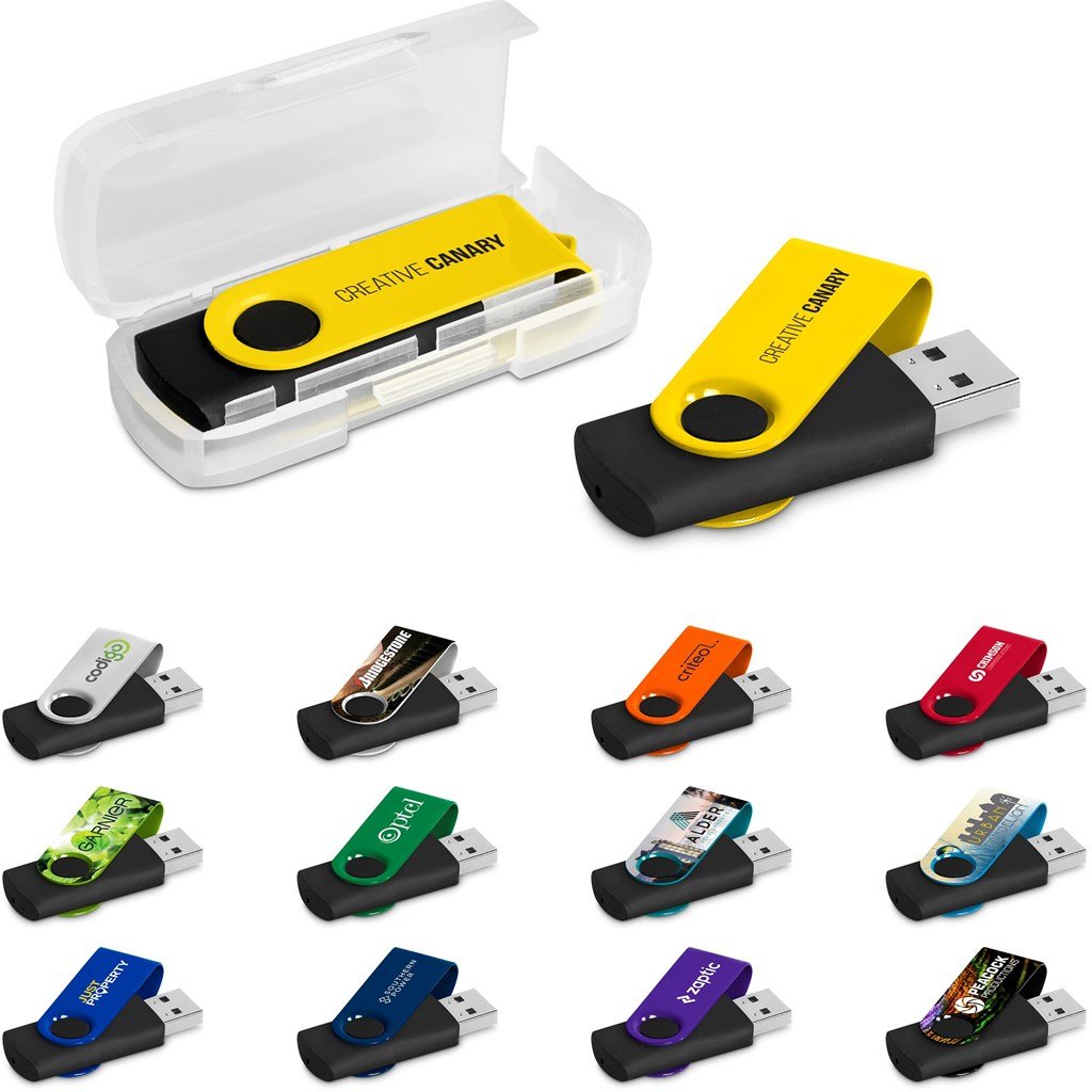 Axis Gyro Black Flash Drive - 8GB - Drives,Flash Drives