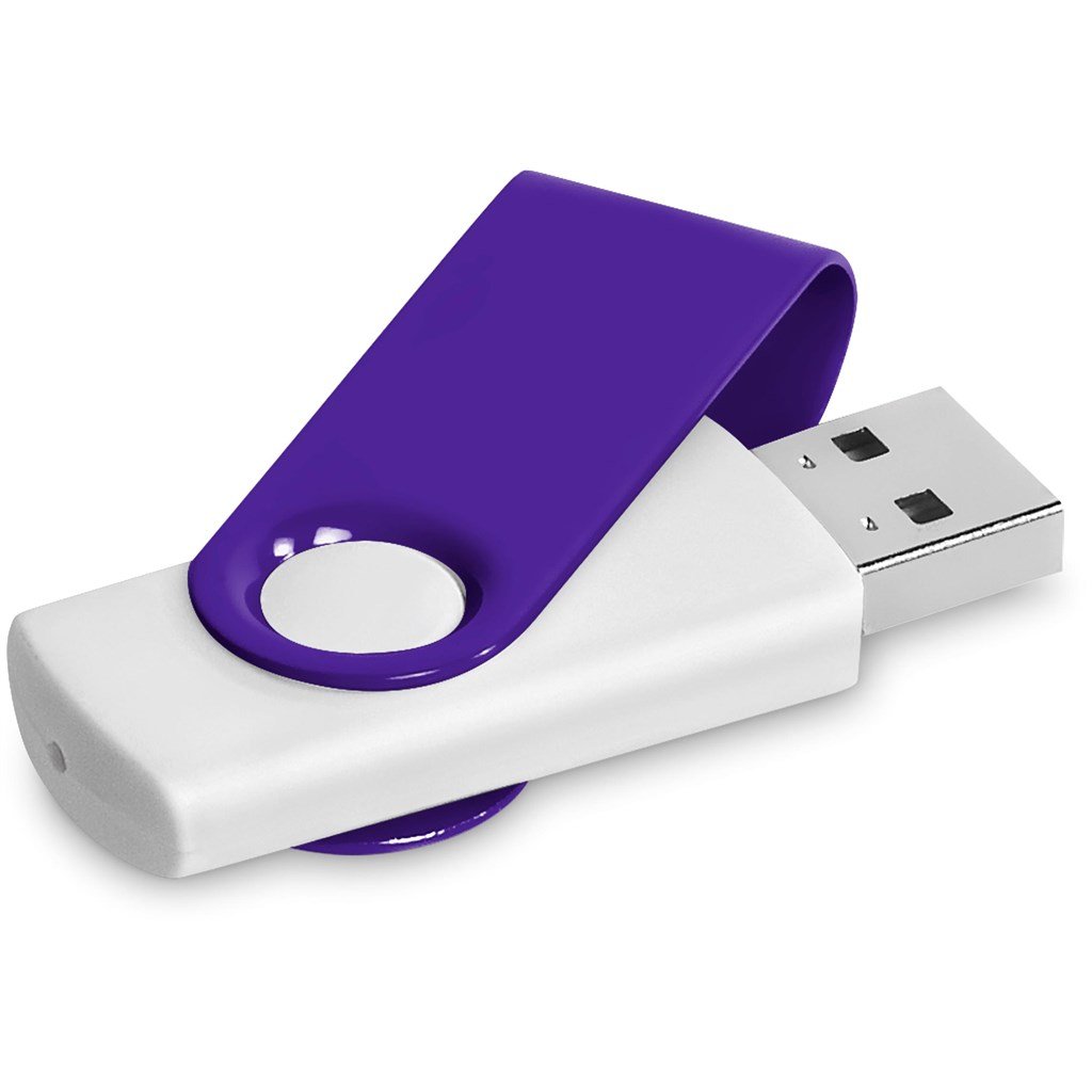 Axis Gyro White Flash Drive - 16GB - Drives,Flash Drives