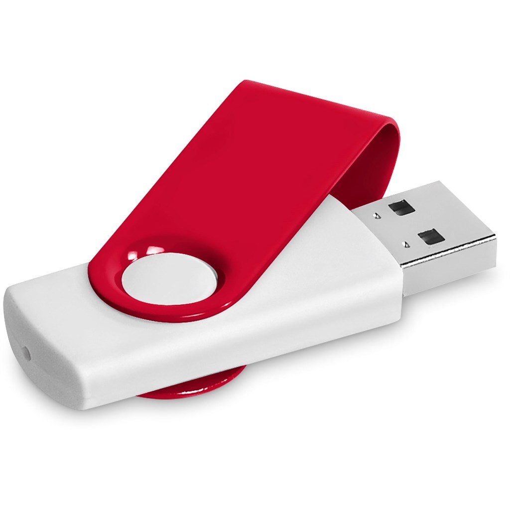 Axis Gyro White Flash Drive - 16GB - Drives,Flash Drives