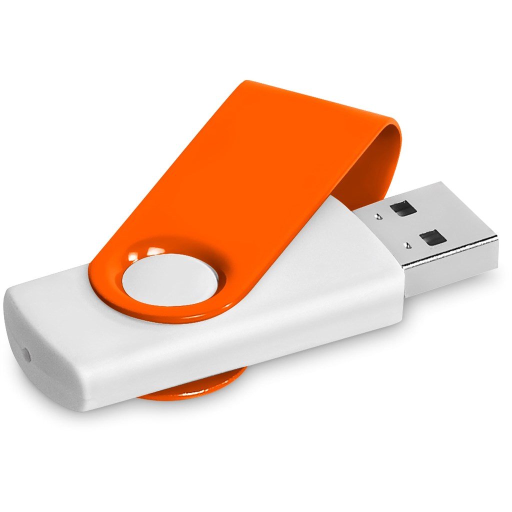 Axis Gyro White Flash Drive - 16GB - Drives,Flash Drives