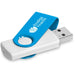 Axis Gyro White Flash Drive - 8GB / CYAN - Drives,Flash Drives