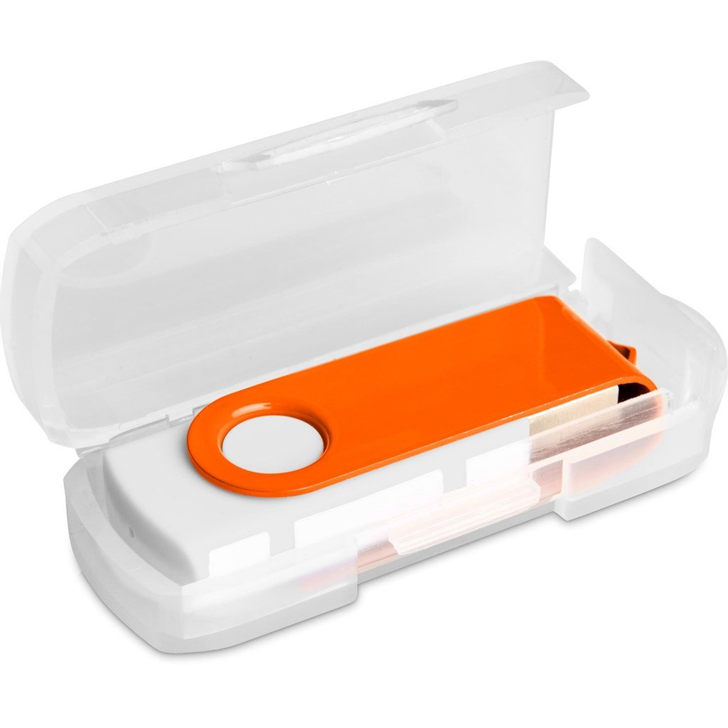 Axis Gyro White Flash Drive - 8GB - Drives,Flash Drives