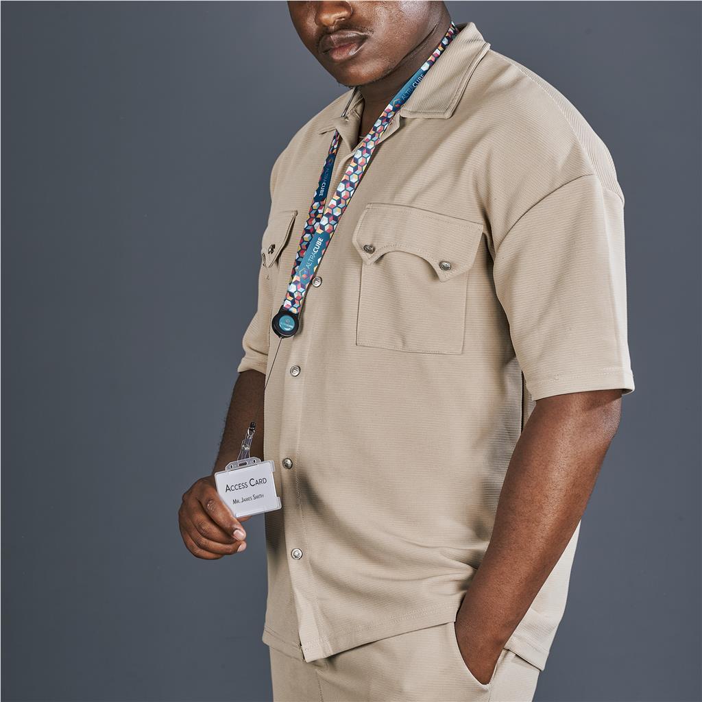 Badge Reel Single-Sided Satin Lanyard BLACK - Lanyards,Lanyards,Custom Lanyards Wrist Straps and Keyholders,Custom Keyholders