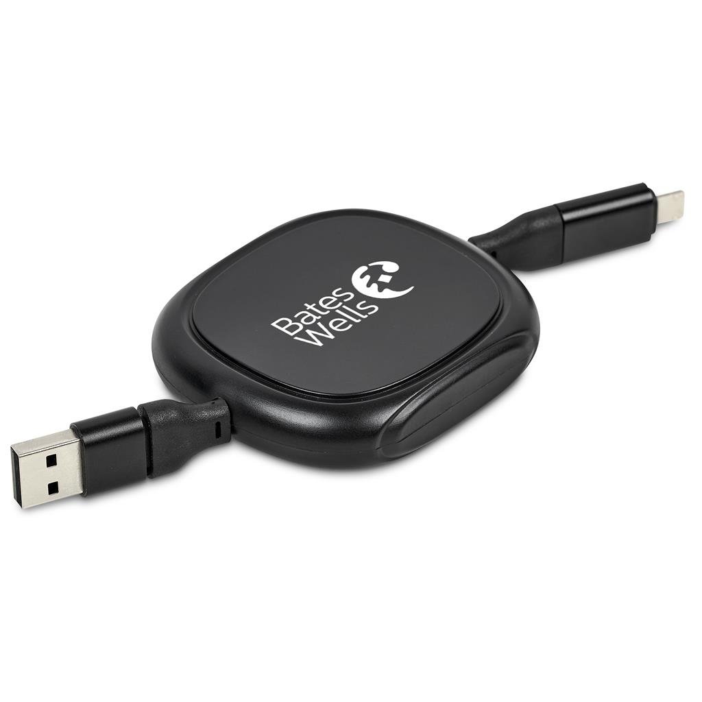 Balanko 4-in-1 Retractable Fast Charge 60W Cable BLACK - Chargers and Adaptors,Technology