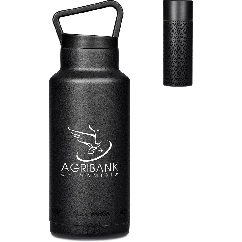 Barbella Stainless Steel Vacuum Water Bottle - 1 Litre Black / BL