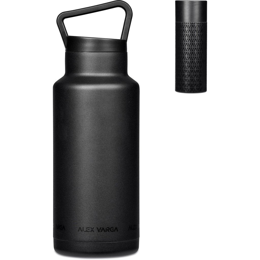Barbella Stainless Steel Vacuum Water Bottle - 1 Litre Black / BL