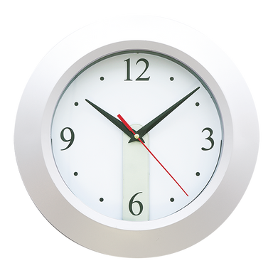 BD4451 - Hanging Wall Clock Silver / STD / Last Buy - Office Accessories