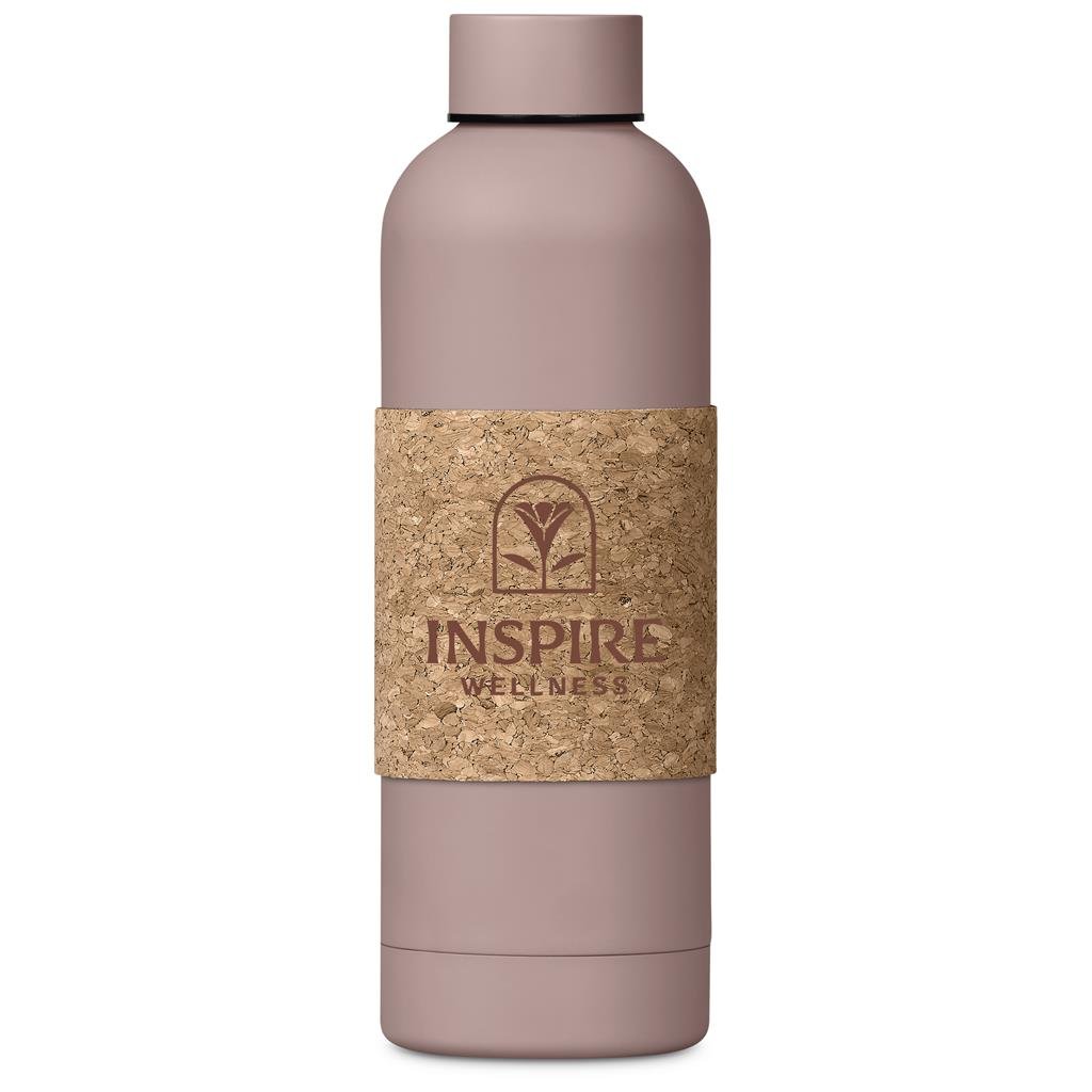 Bermuda Kork Recycled Stainless Steel Water Bottle - 800ml NUDE - Bottles,Drinkware,Recycled Drinkware