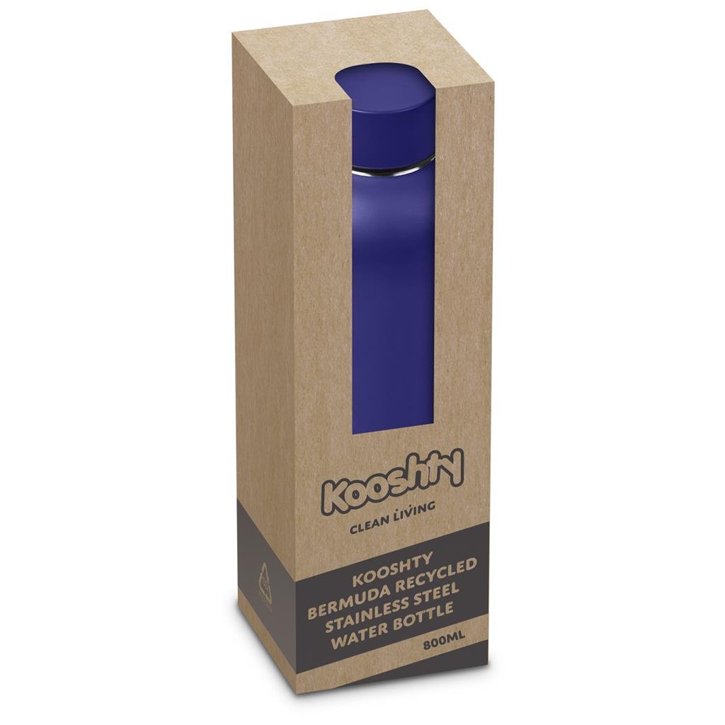Bermuda Recycled Stainless Steel Water Bottle – 800ml - Bottles,Drinkware,Recycled Drinkware,Full-Wrap UV Bottles