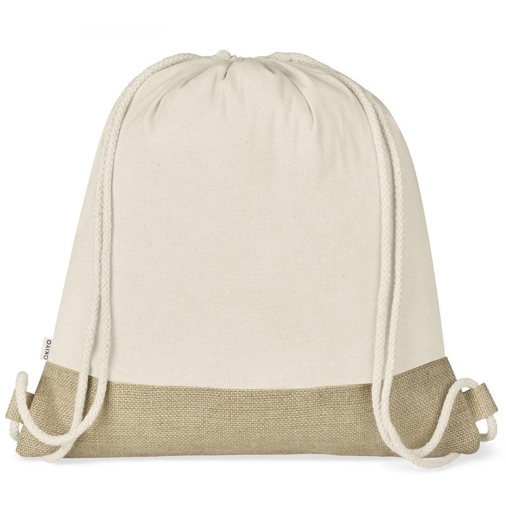 Bijin Jute & Cotton Drawstring Bag Natural / NT