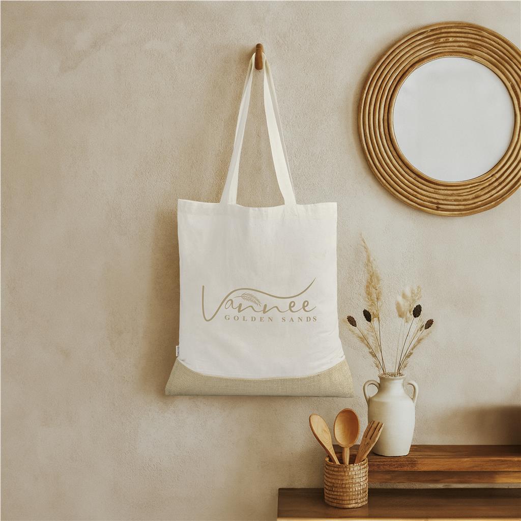 Bijin Jute & Cotton Shopper Natural / NT - Shopping Totes
