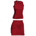 BRT Triflex Single Set Top and Skirt Red/Black / MED / Last Buy - On Field Apparel