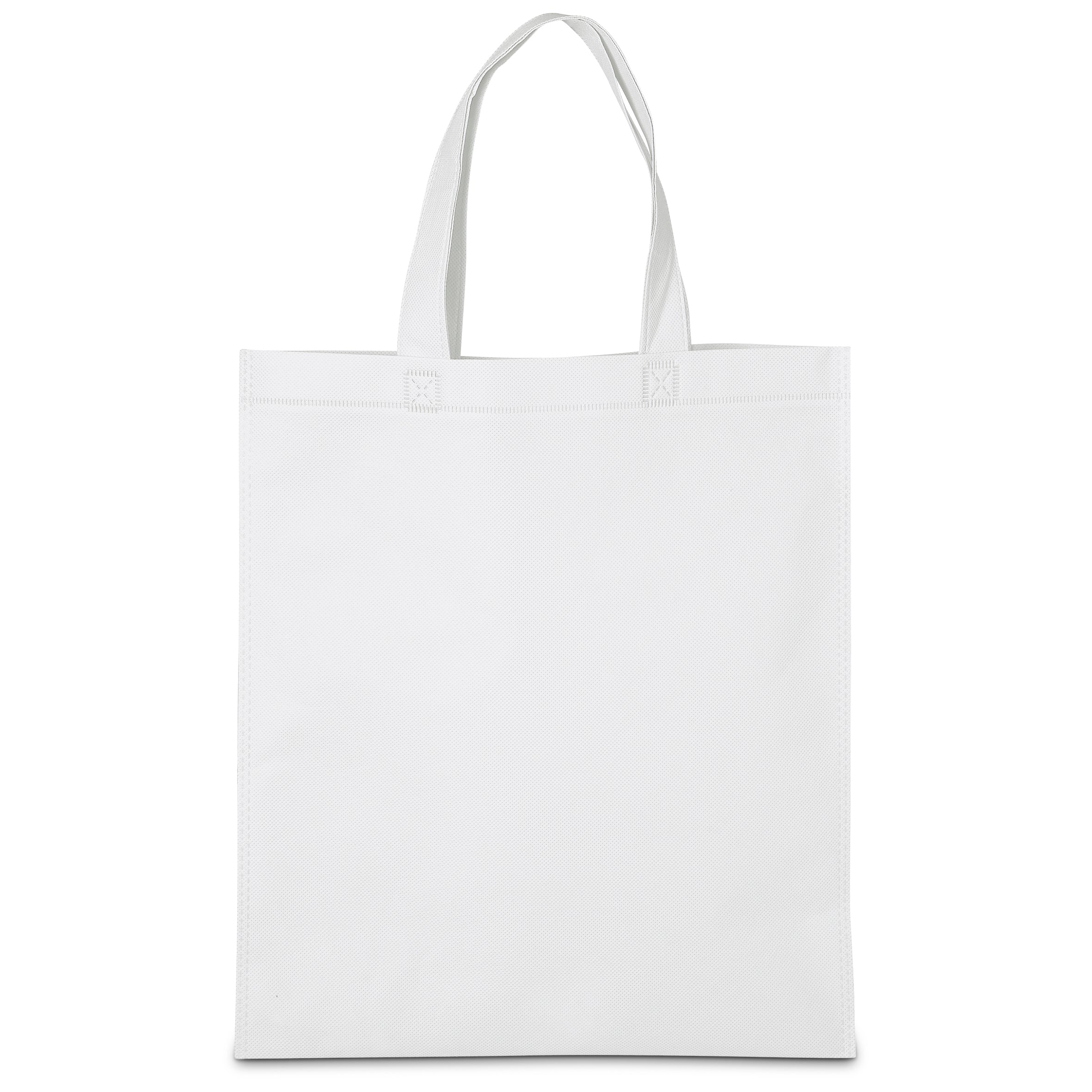 Budget Non-Woven Shopper Solid White / SW - Shopping Totes