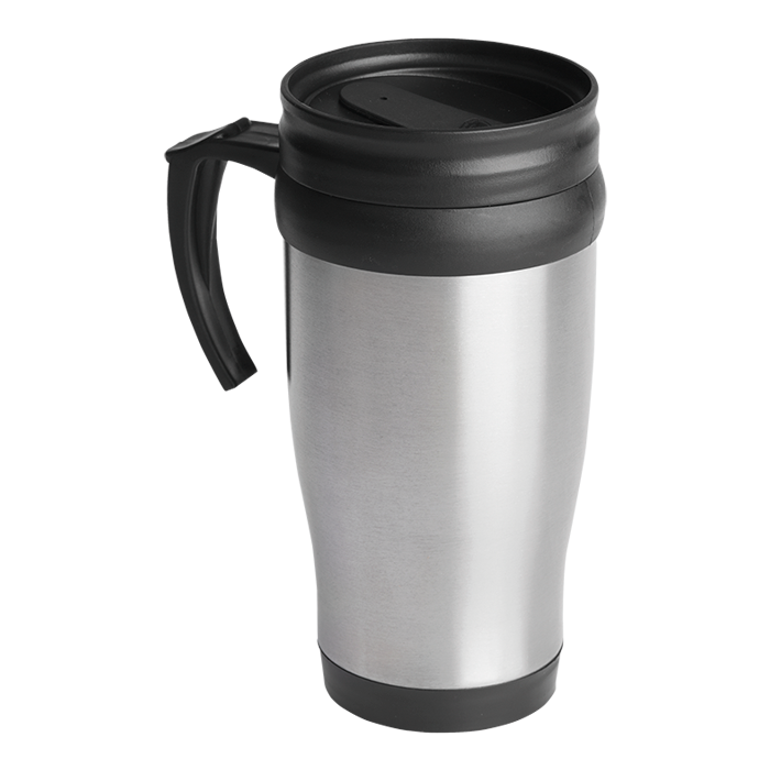 BW0038 - 450ml Travel Mug Silver / STD / Regular - Drinkware