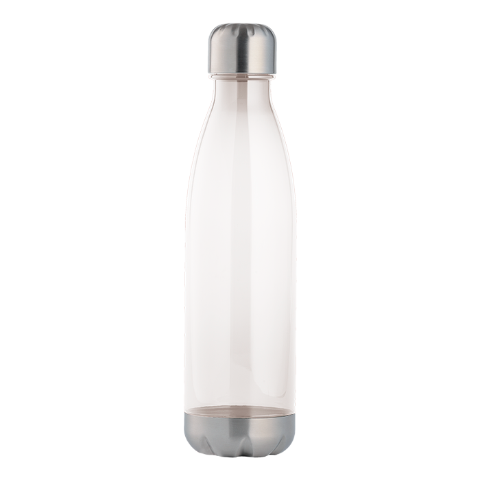 BW0076 - 1 Litre Tritan Water Bottle with Stainless Steel Bottom and Cap Clear / STD / Last Buy - Drinkware