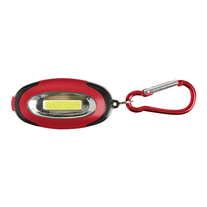 Carabiner Light with 6 COB LEDs Red / STD / Last Buy - Keychains