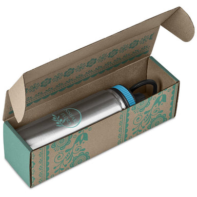 Cardozo Bottle in Bianca Custom Gift Box TURQUOISE - Bottles Flasks And Tall Tumblers In Boxes,Custom Packaging