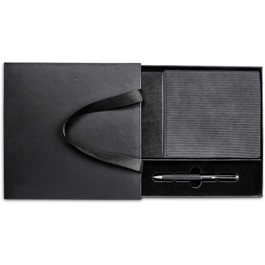 Carralis Notebook & Pen Set BLACK - Sets,Alex Varga Premium Gift Sets,Notebook Sets